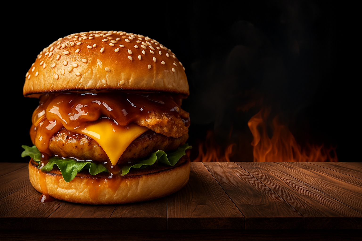 Hamburguesa de Pollo Crujiente