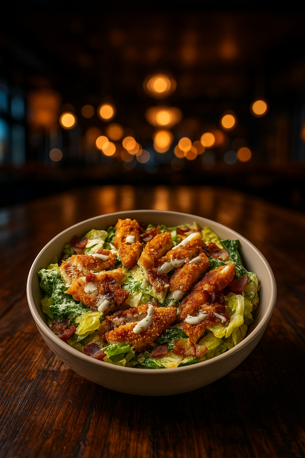 Menú Pollo Frito Málaga - Ensalada César